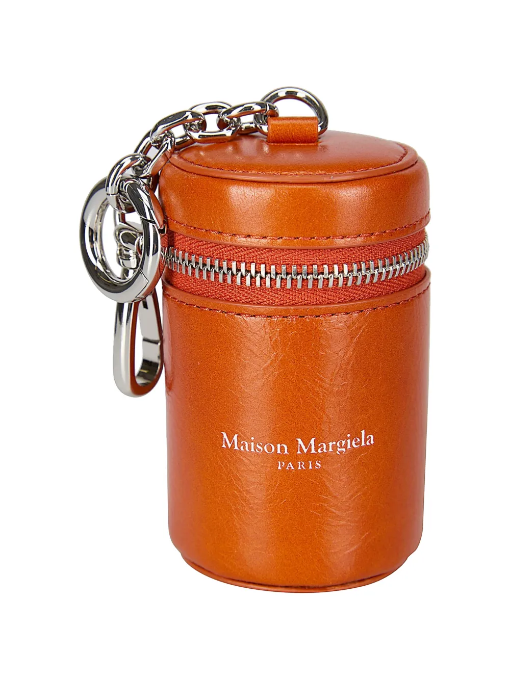 Maison Margiela zipped dog waste bag dispenser keyring - Arancione
