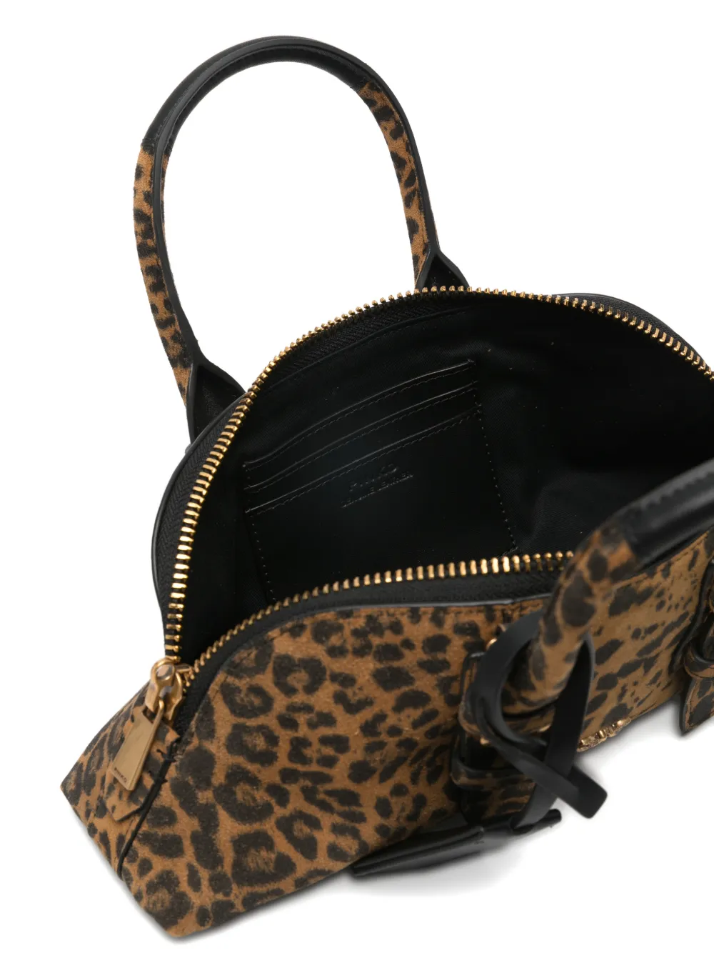 PINKO Shopper met luipaardprint en hangslot Bruin