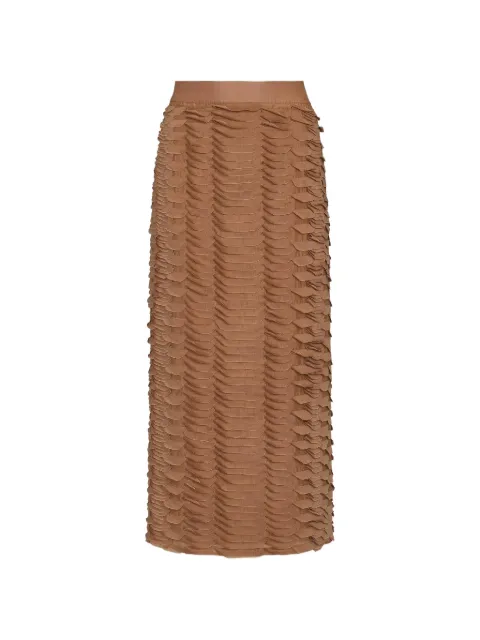 TWP Sylkie ruffled midi skirt