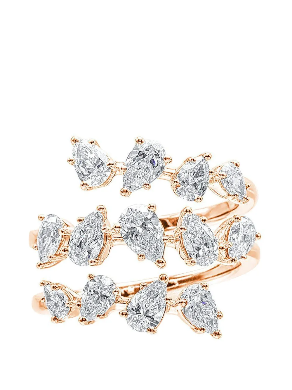 Azzaro diamond wrap ring - Oro