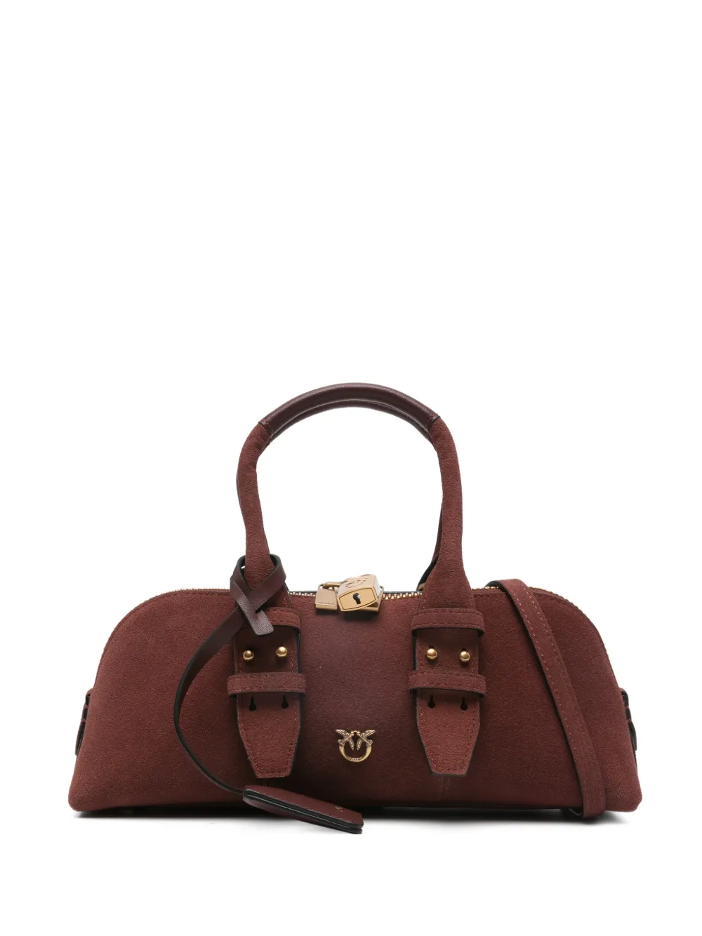 PINKO padlock top-handles tote bag - Rosso