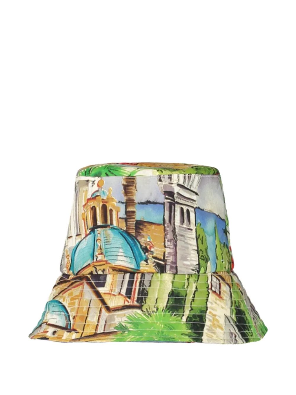 rani arabella Lake Como printed bucket hat - Toni neutri