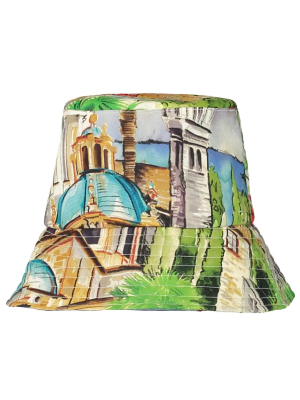 Rani arabella Lake Como printed bucket hat - Beige