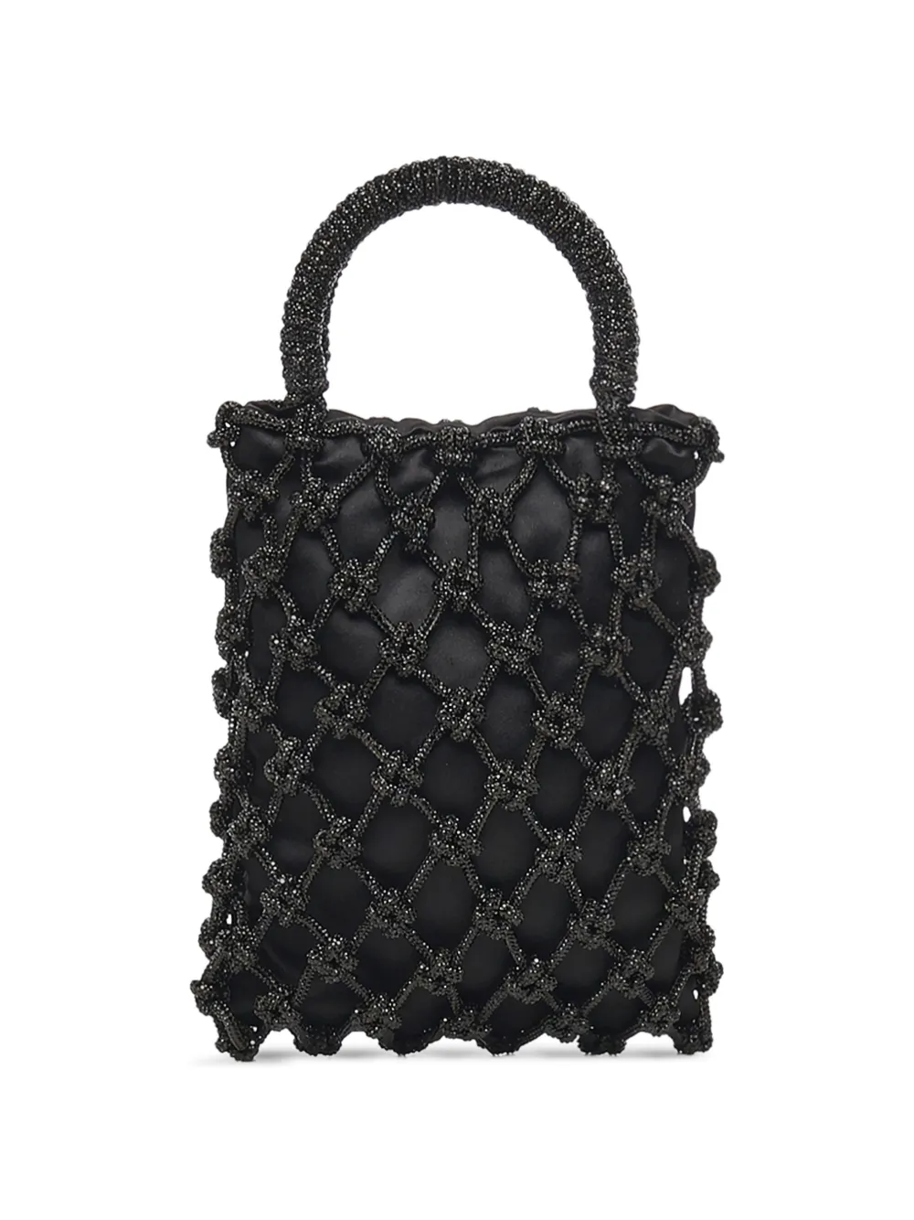 Crystal-Embellishment Top-Handle Tote Bag
