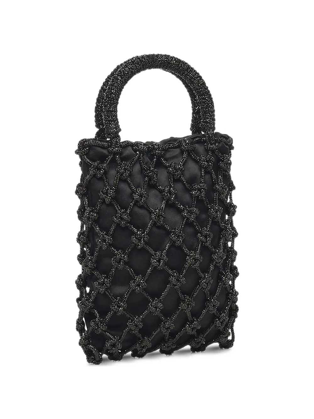 Crystal-Embellishment Top-Handle Tote Bag