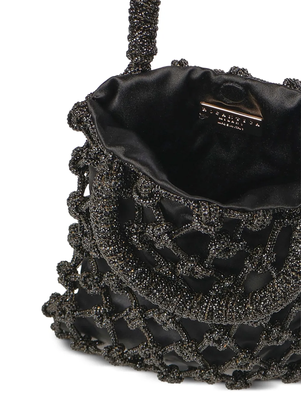 Crystal-Embellishment Top-Handle Tote Bag
