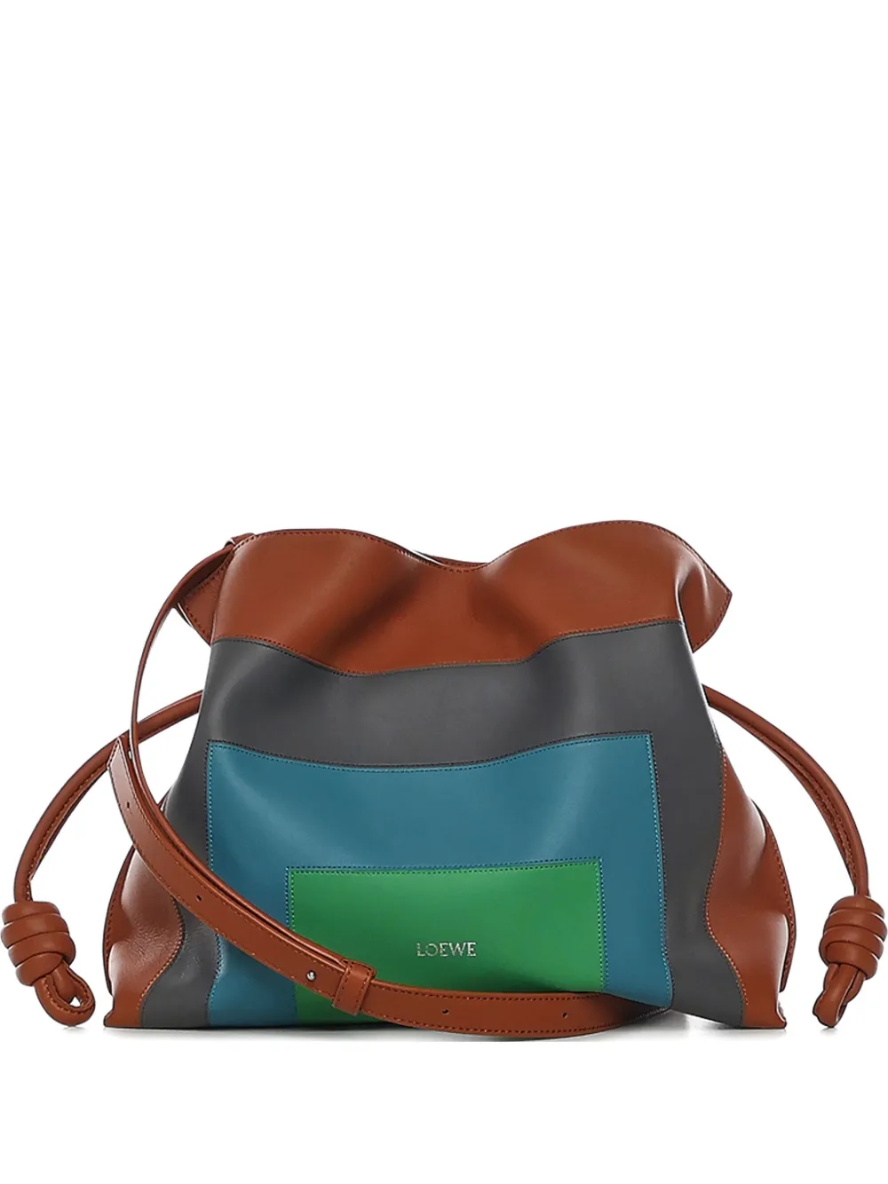 LOEWE medium Flamenco clutch bag - Marrone