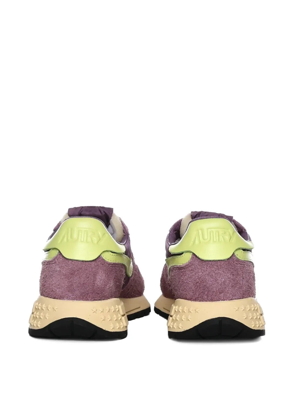 Autry Leren sneakers met mesh Paars