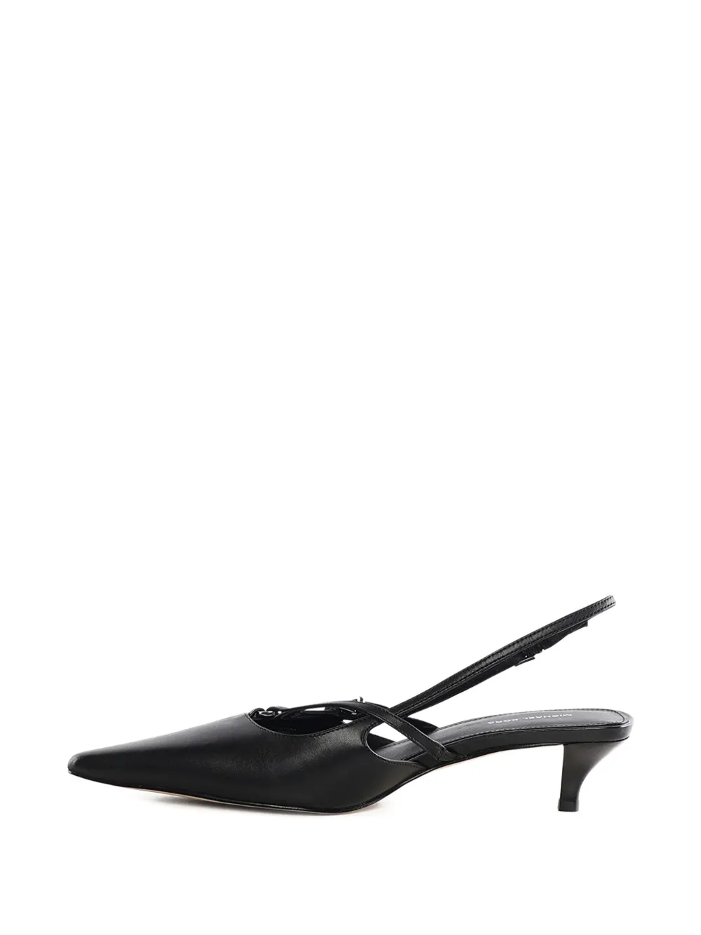 Michael Kors Selina slingback pumps van leer Zwart