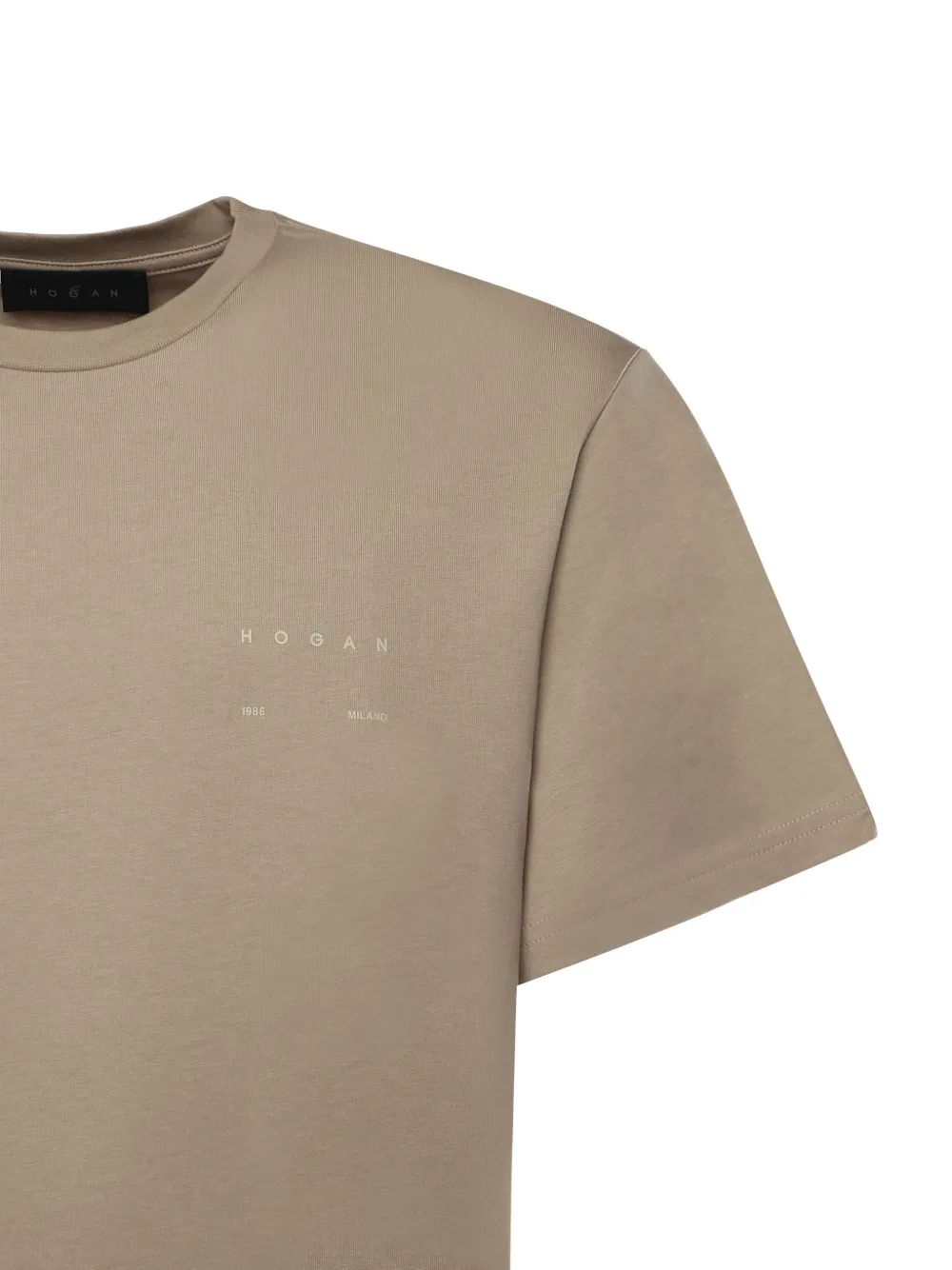 Hogan T-shirt met ronde hals Beige