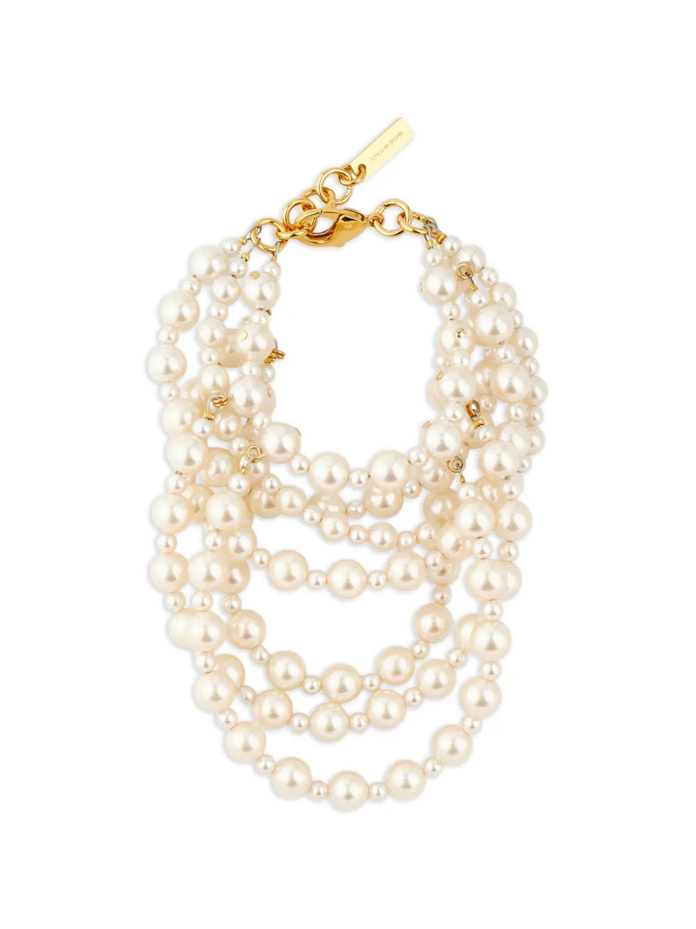 Moschino layered bracelet - Toni neutri