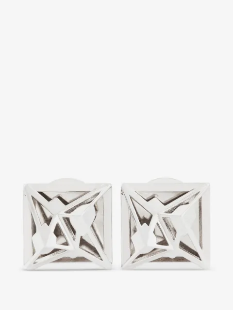 Amarin peaks silver earrings