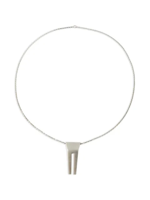 Rick Owens open trunk pendant necklace