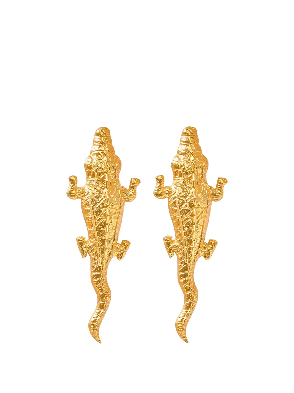 Natia X Lako crocodile earrings - Oro