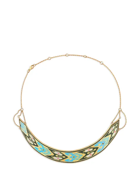 Luta enamel silver choker