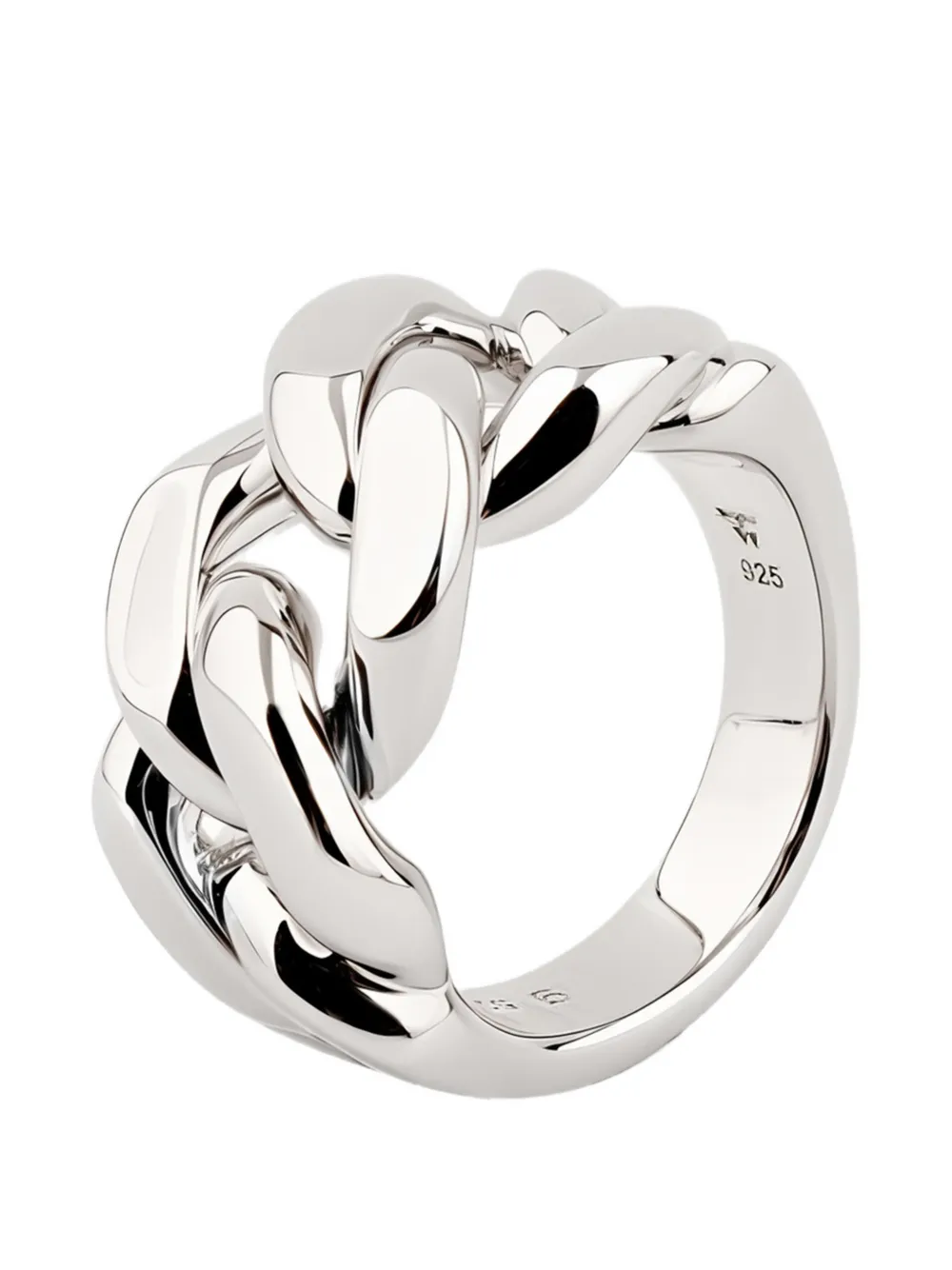 Tom Wood Dean's Chain Silver Ring In Multi