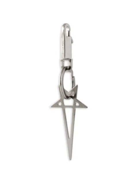 Rick Owens pentagram-charm keyring
