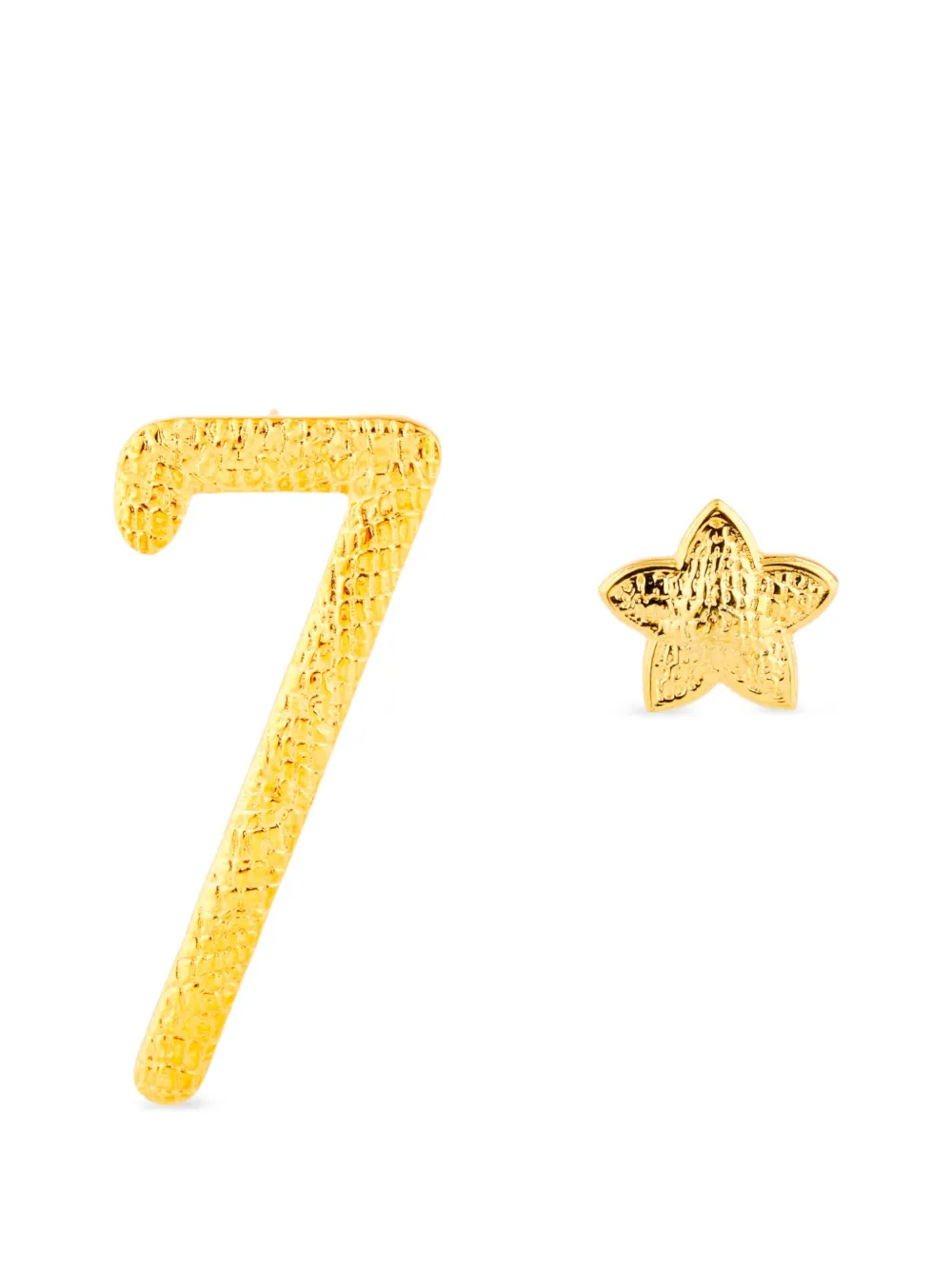 Natia X Lako mismatched drop earrings - Oro