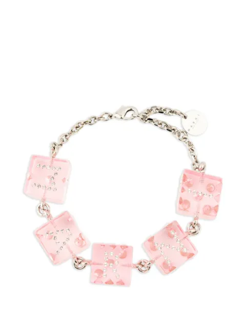 Marni bracelet orné de cristaux et de perles cubiques
