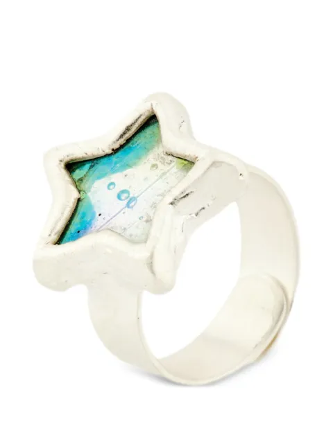 Poison Drop Lab star plated ring