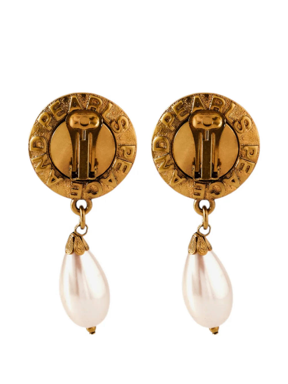 Moschino pear-shaped clip-on earrings - Oro