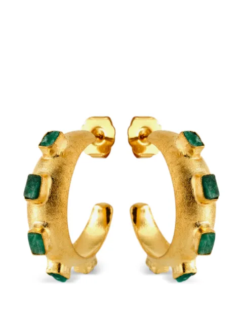 FENOMENA emerald ring earrings