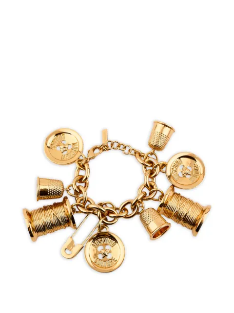 Moschino chunky chain pendants bracelet