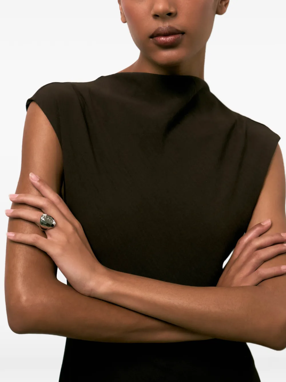 Marni Signet Ring In Metallic