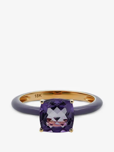 Herald Percy Diamonds amethyst ring