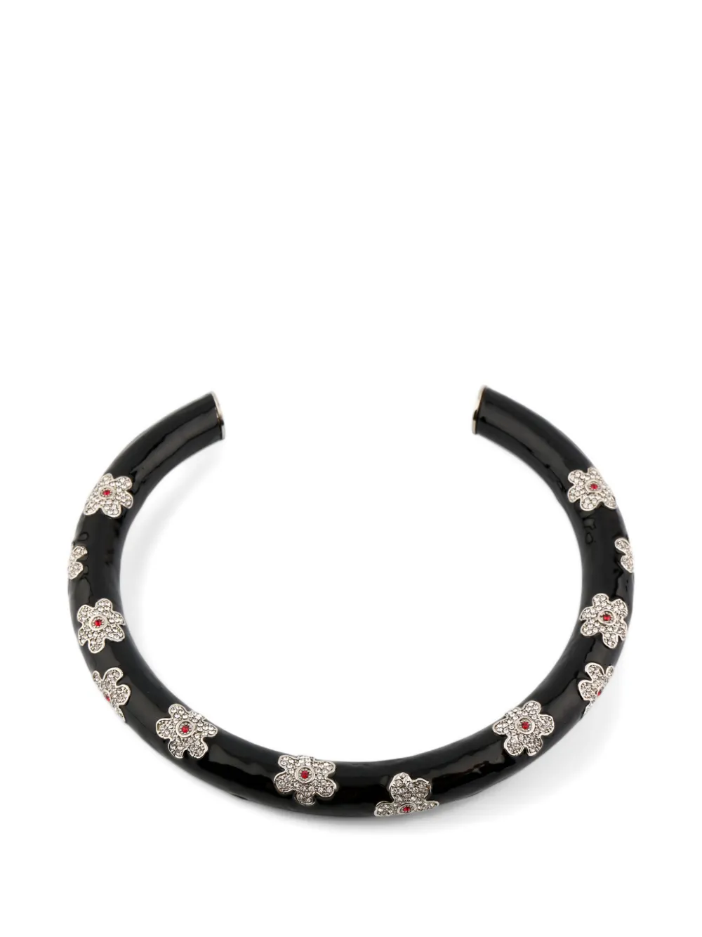 Marni Flower Black Choker Necklace