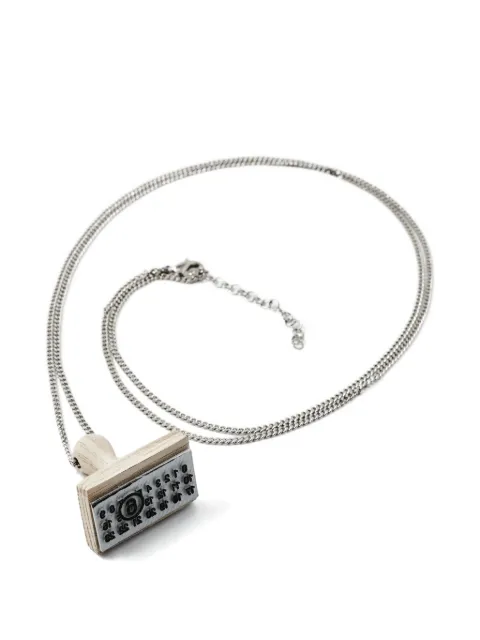 MM6 Maison Margiela stamp pendant necklace