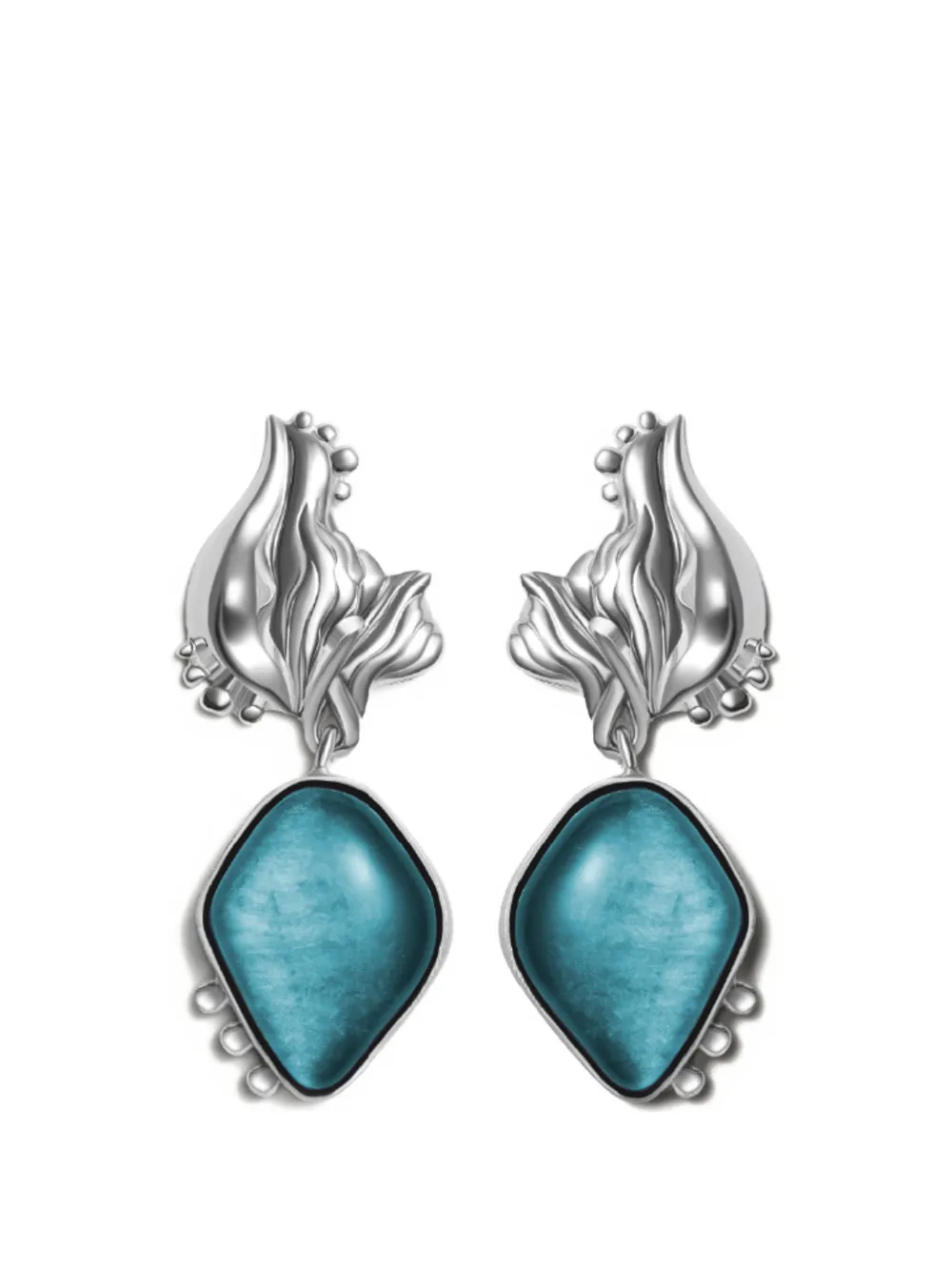 Jude Benhalim mini Lupa earrings - Argento