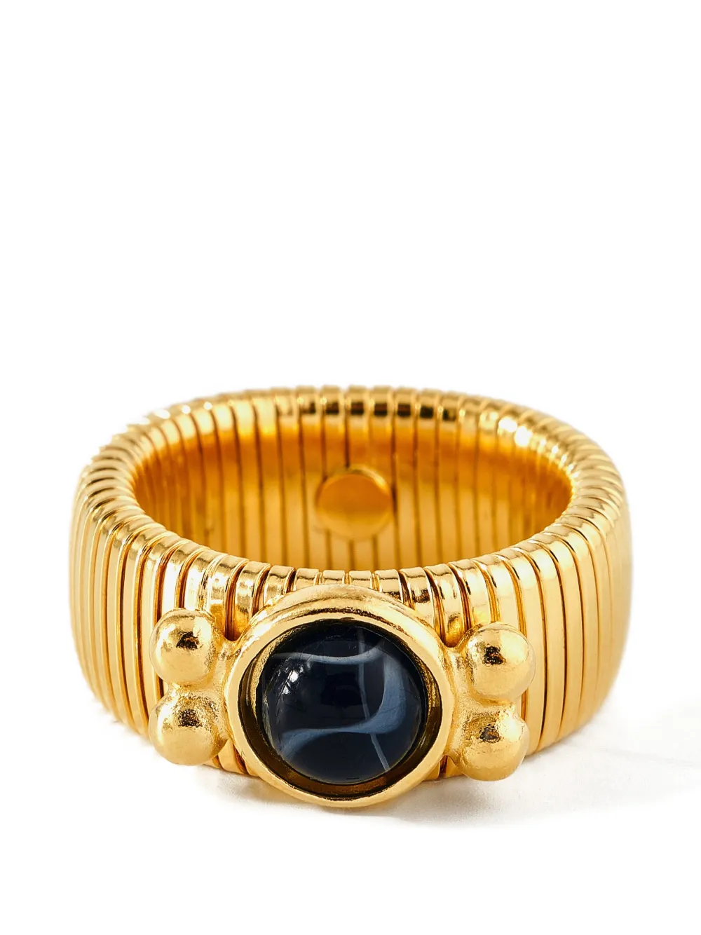 Ben-amun Round-stone Ring In Gold