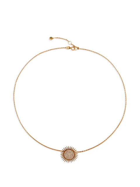 Falamank collar con dije de sol con diamante
