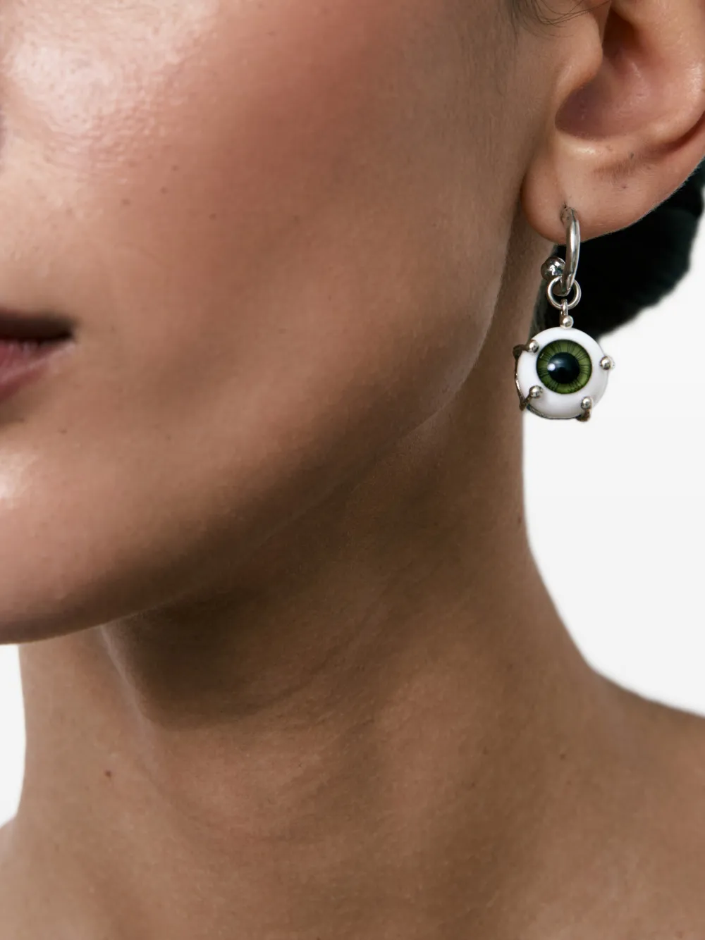 Gem Kingdom 眼睛图案耳环 | 男士 | Image 2