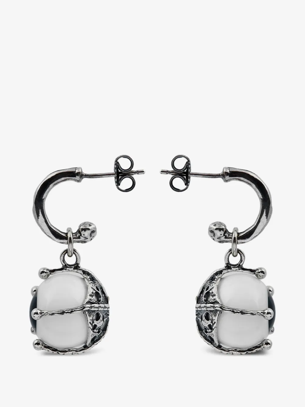 Gem Kingdom eye-motif earrings | Silver | Image 1