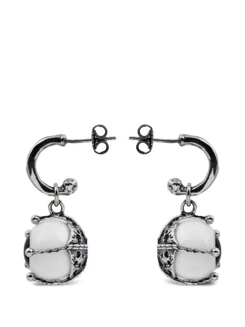Gem Kingdom eye-motif earrings