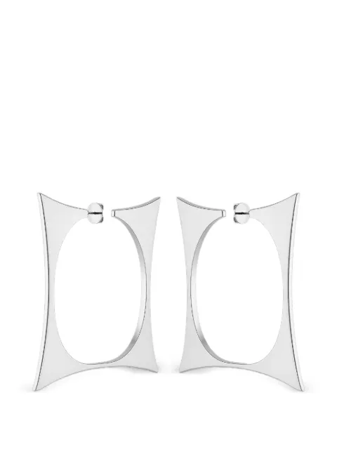 Hugo Kreit square-shape hoop earrings