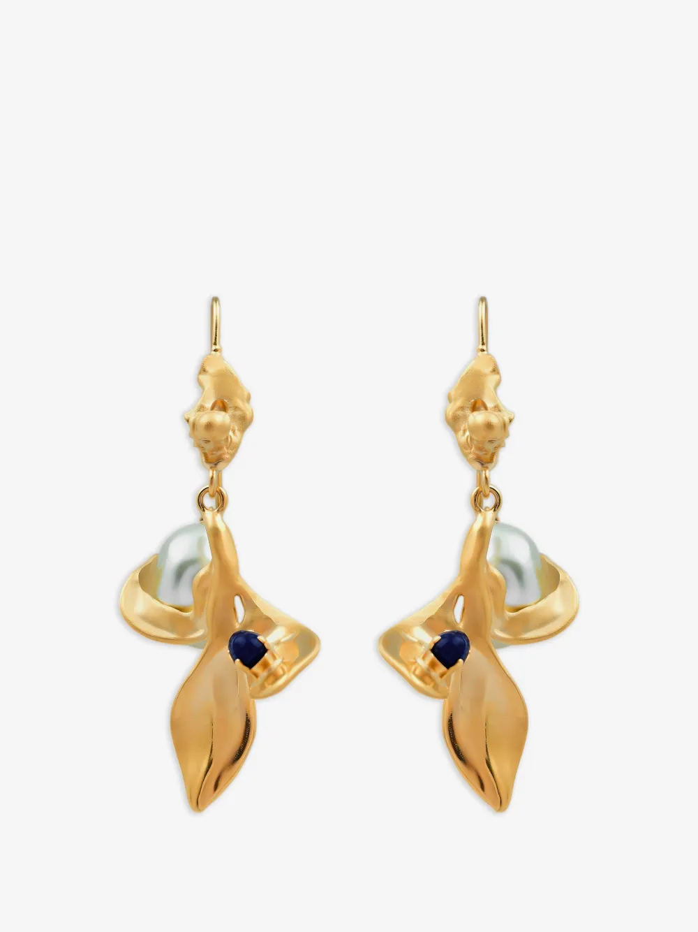 Marni flower pearl earrings | Gold | Image 1