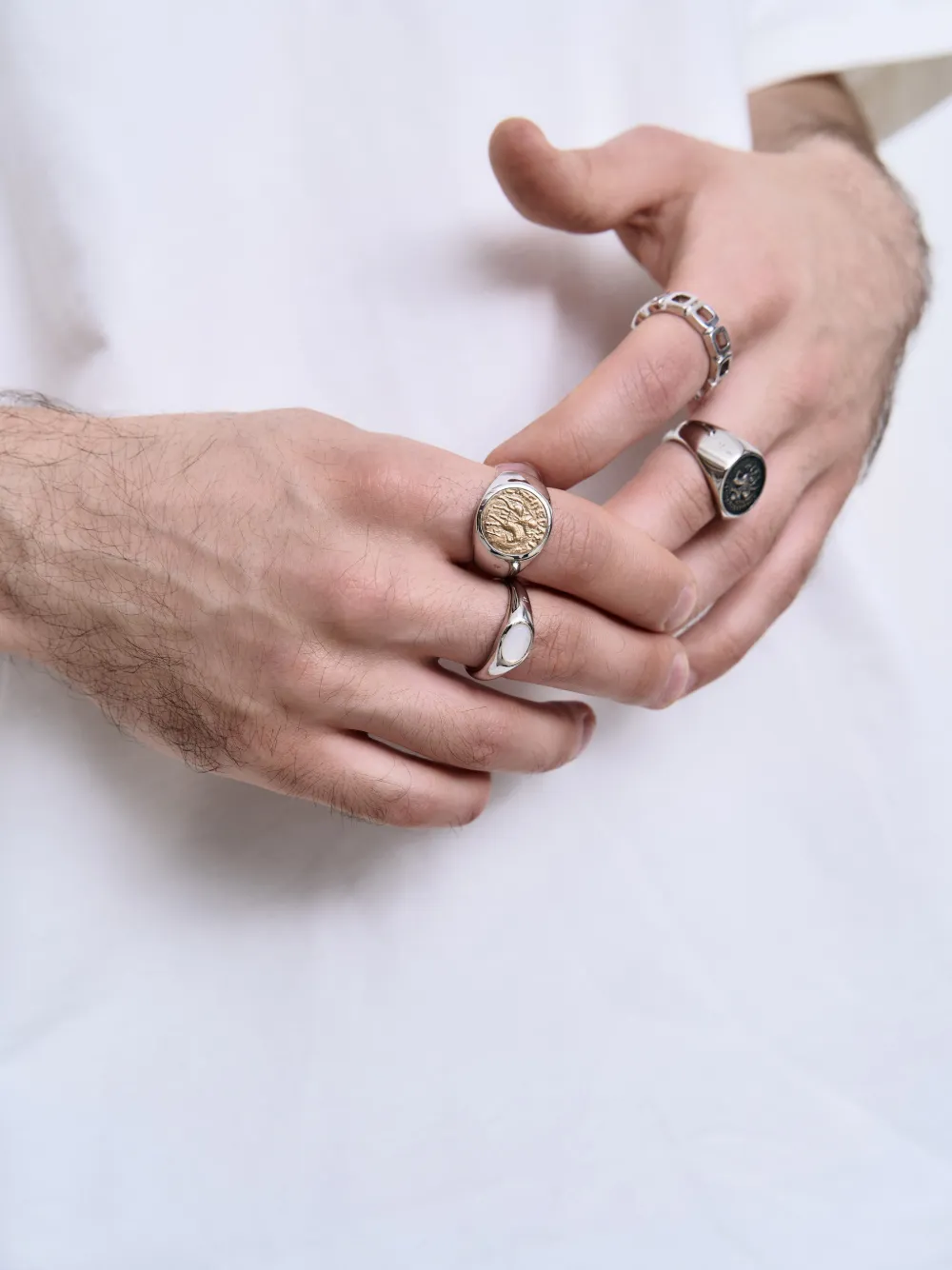 Tom Wood 조스 오벌 젬스톤 링 | 남성