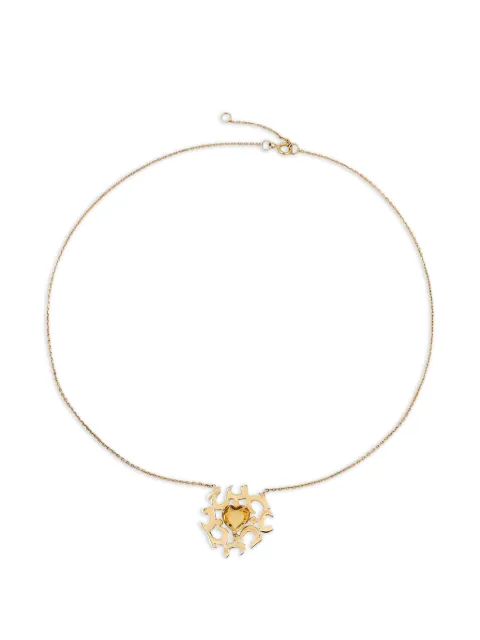 Bil Arabi heart yellow-gold necklace