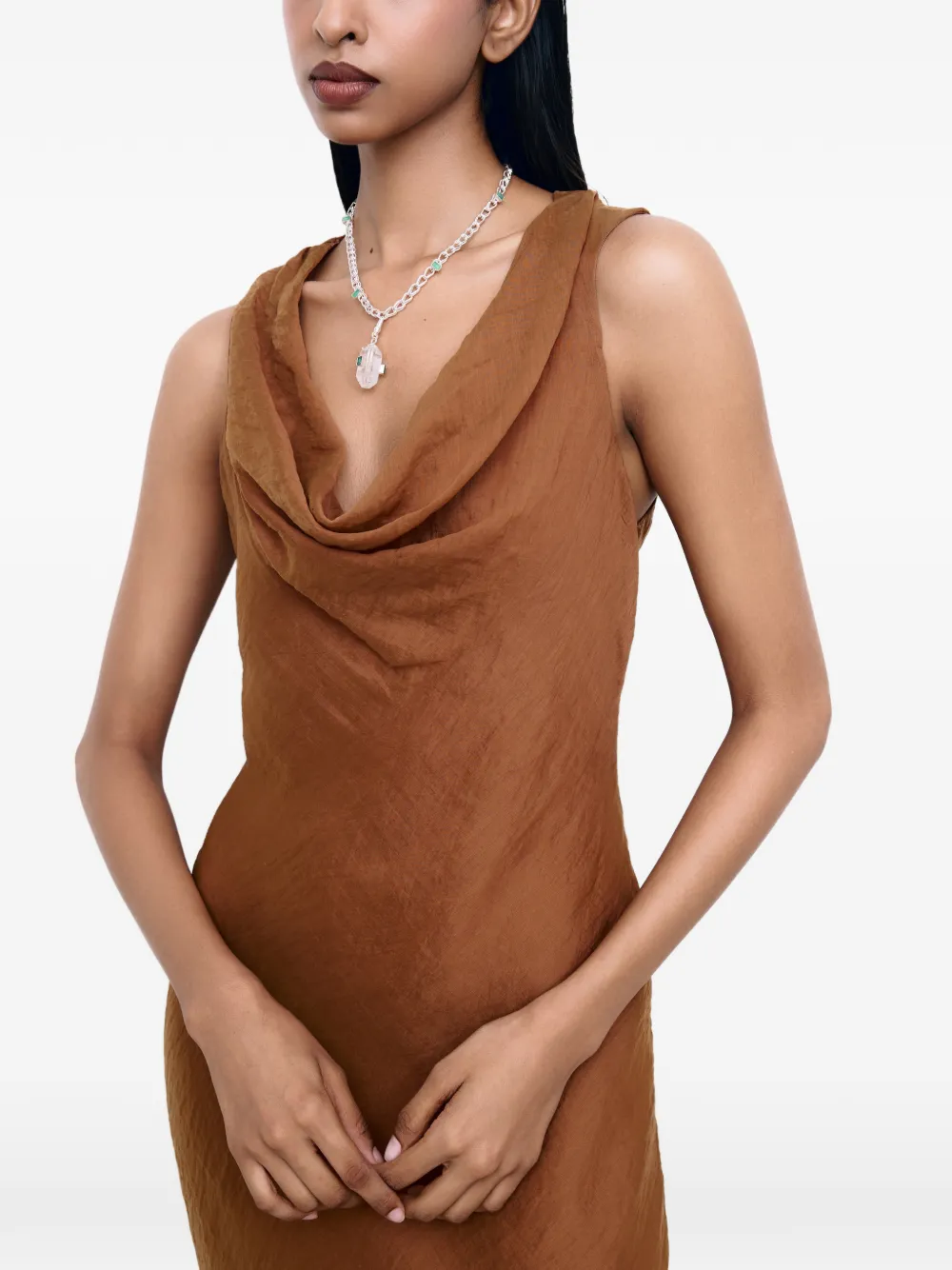 FENOMENA 에메랄드 펜던트 네크리스 | 남성 | Image 2