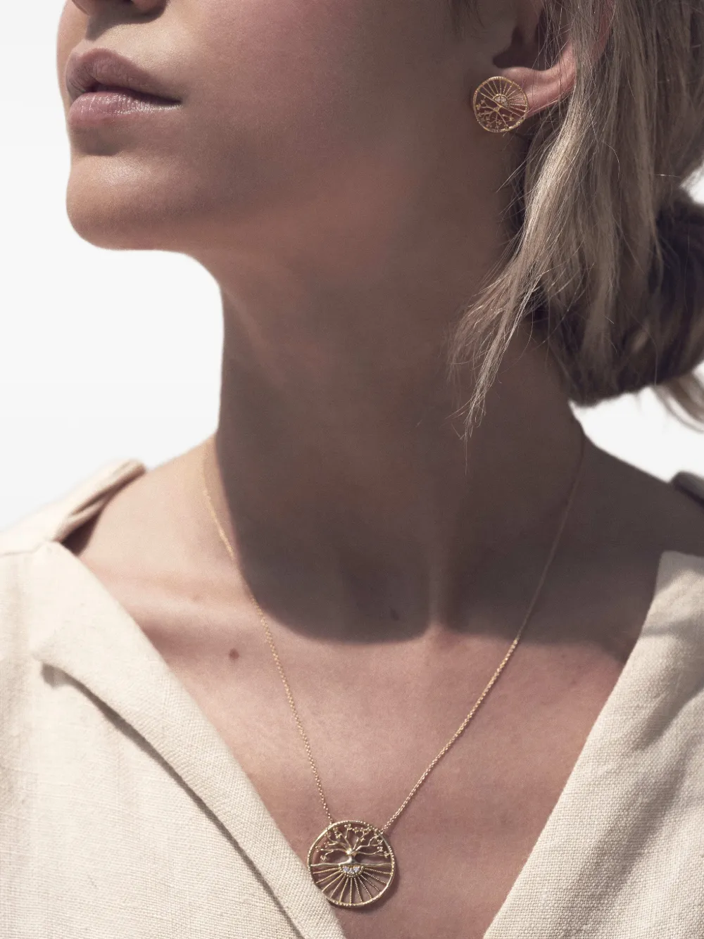 TinyOm 빅 트리 오브 라이프 다이아몬드 네크리스 | 남성 | Image 2