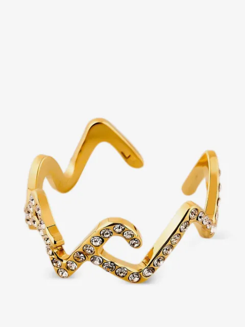 Marni slim crystal ring