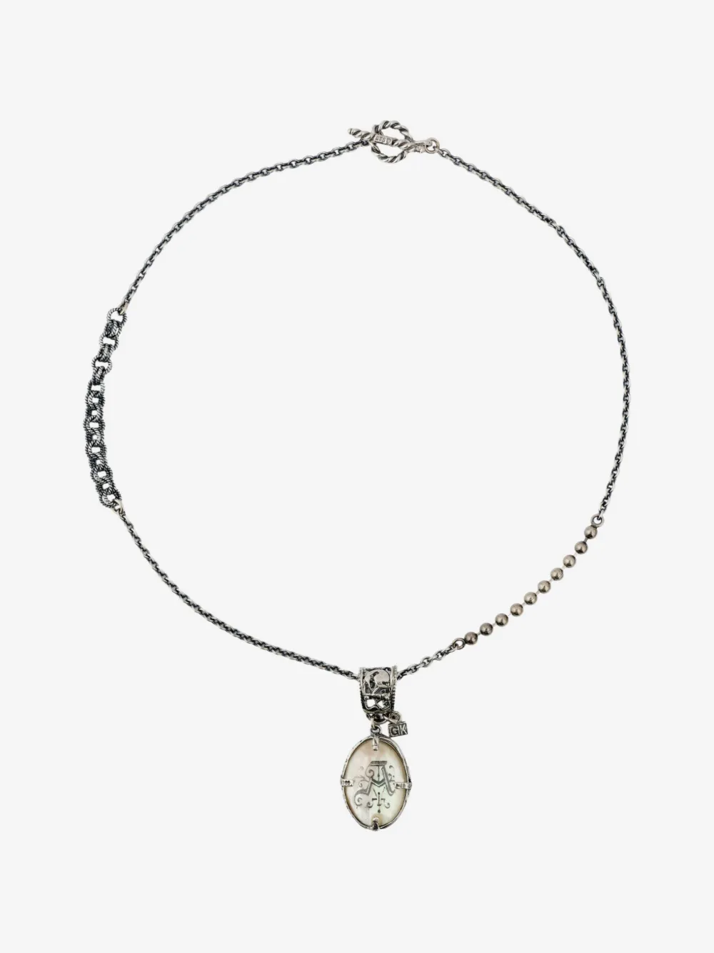 Gem Kingdom medallion necklace | Silver | Image 1