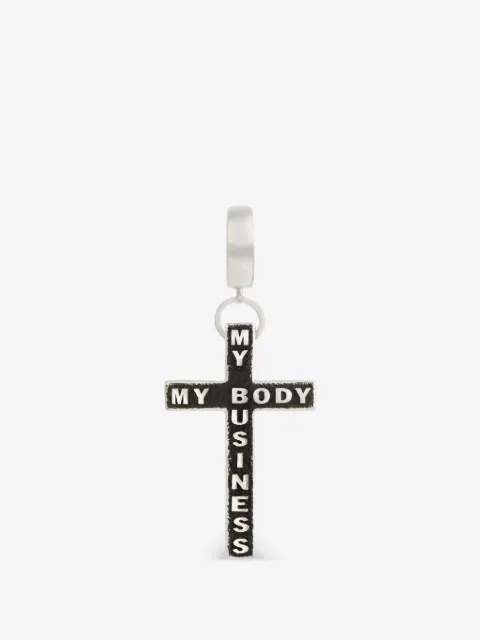 Amarin cross monoserge earring