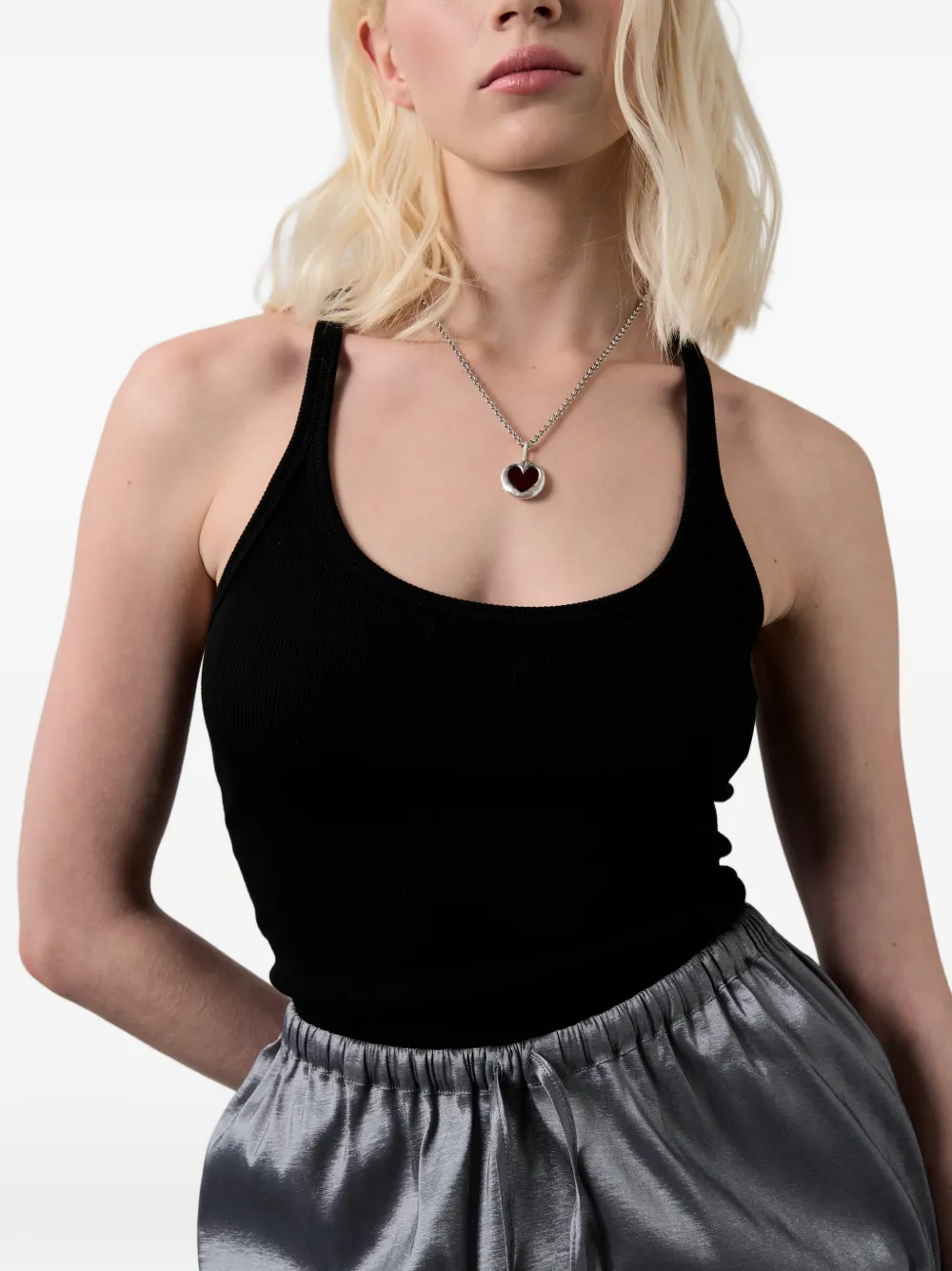 Poison Drop Lab 하트 펜던트 체인 링크 네크리스 | 남성 | Image 2