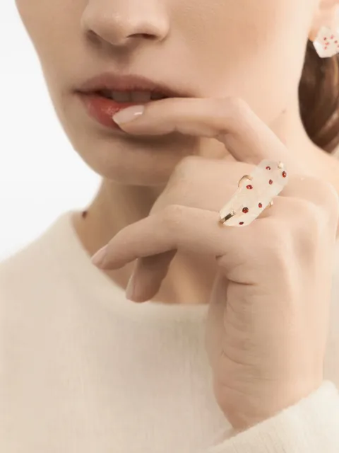 Marni quartz-embellished ring