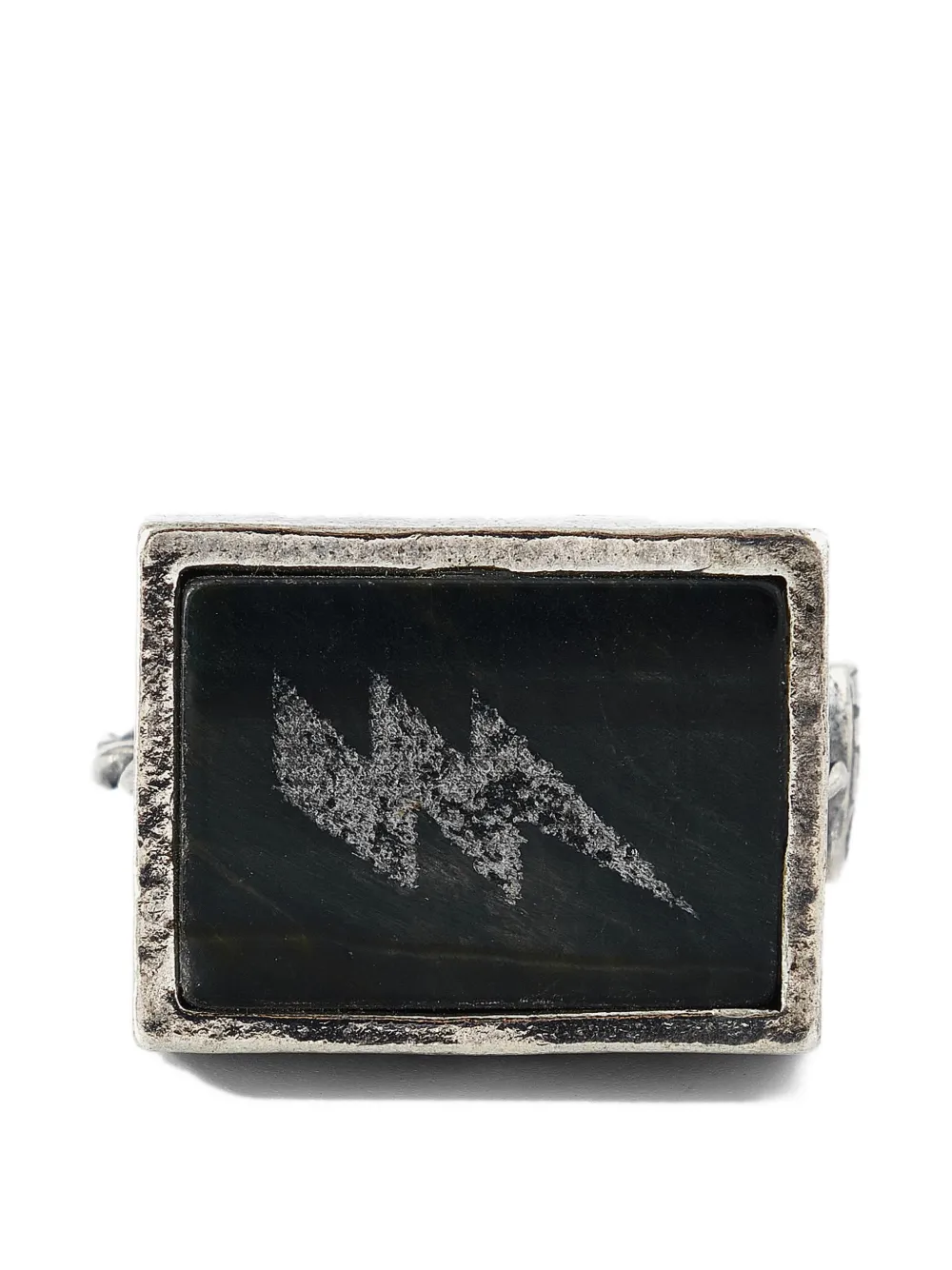 Gem Kingdom hawkeye lightning pattern ring | Silver | Image 1