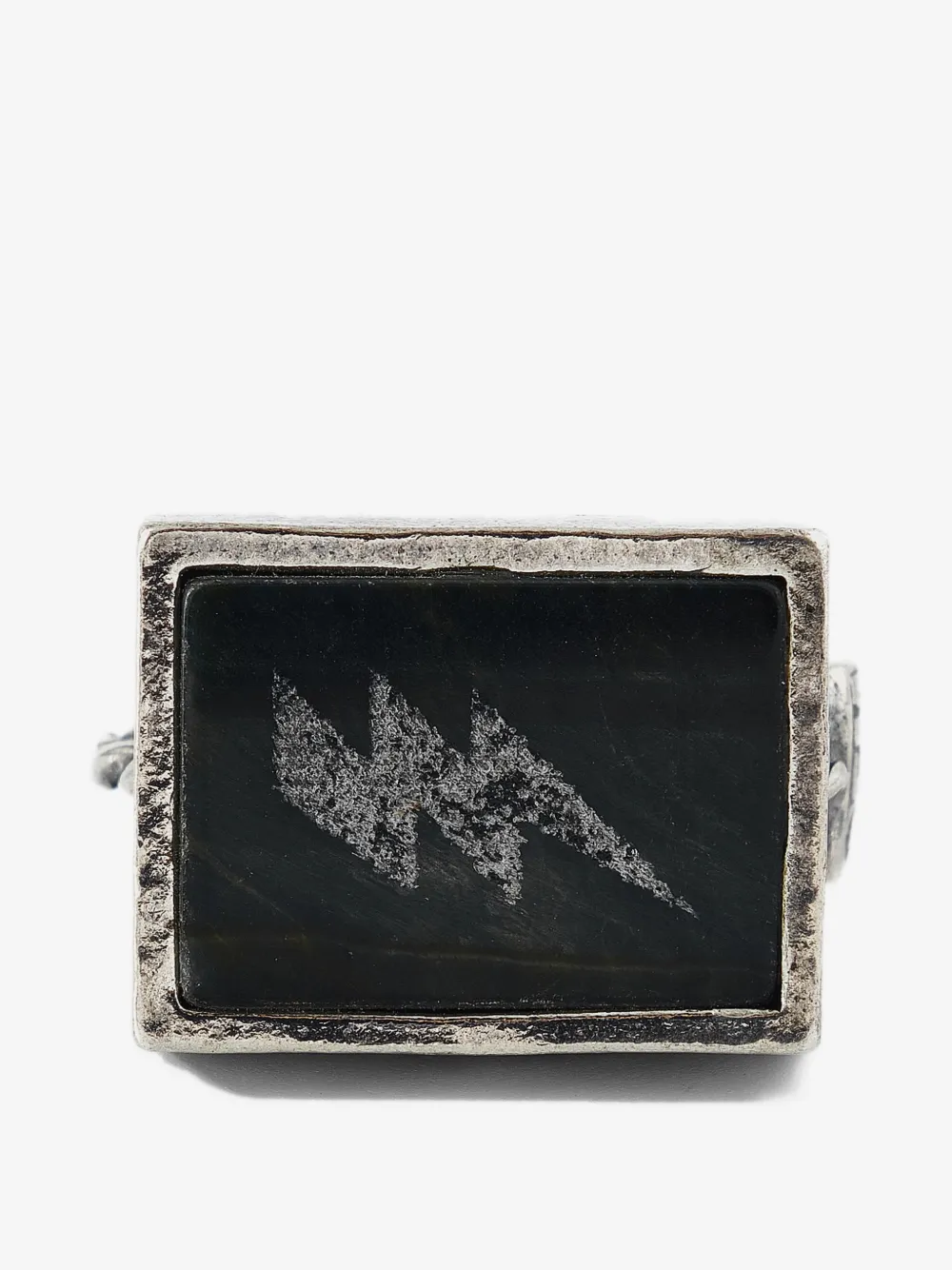 Gem Kingdom hawkeye lightning pattern ring | Silver | Image 1